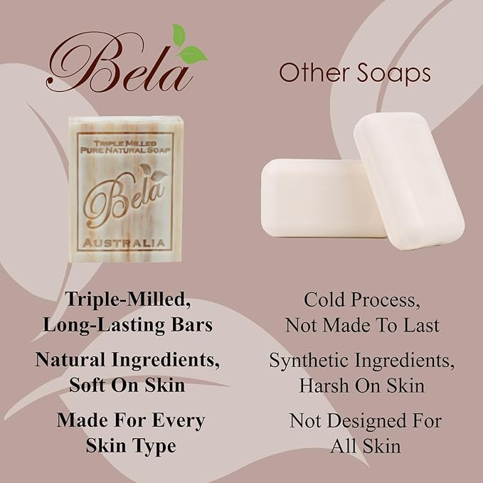 BELA - Triple Milled Pure Natural 3.3 oz