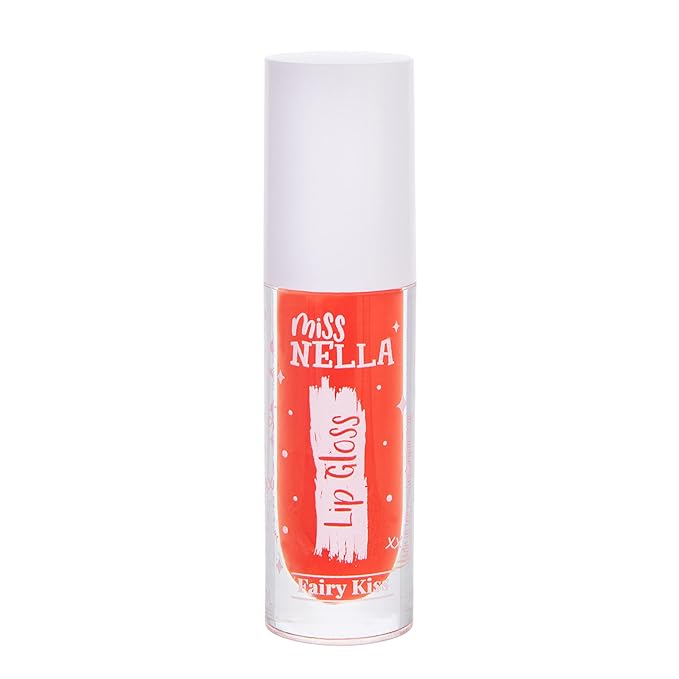 MISS NELLA Fairy Kiss Lip Gloss, Red hydrating Gloss,