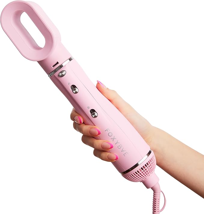 FoxyBae 3-in-1 Ceramic Interchangeable Hair Tools - Blowout [Party Pink]