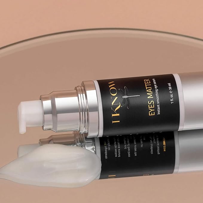 IKNOW EYES MATTER Instant Smoothing Eye Serum, Rapid Wrinkle Reducer, Rejuvenating, Brightening Treatment for Fine Lines, Puffiness & Dark Circles, (1oz)