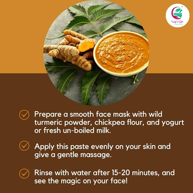 Kasturi Turmeric Powder for Skin Care Preparing