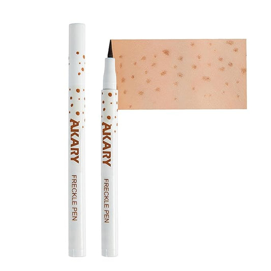 AKARY Freckle Pen Professional Lifelike Face Concealer Point Light Brown)