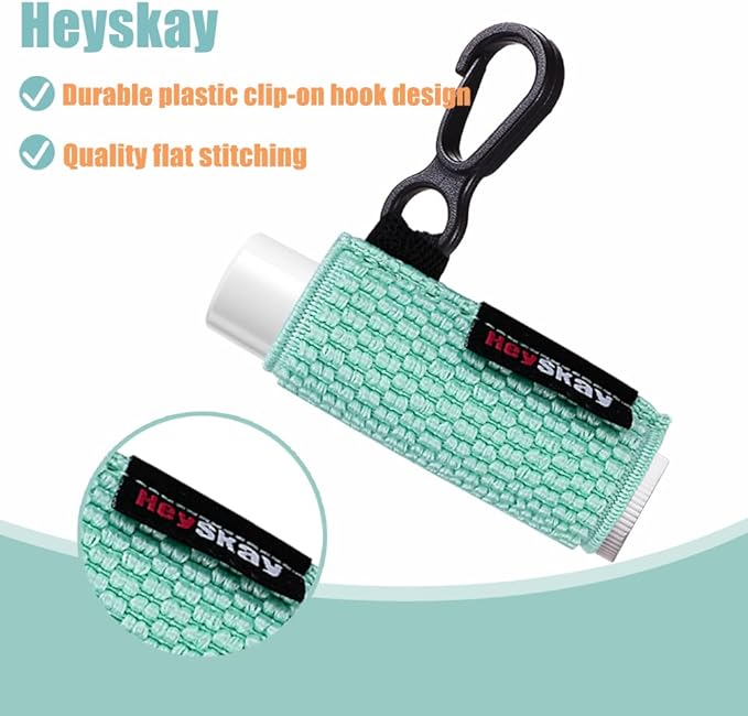 Lip Balm Holder Keychain Compact Clip