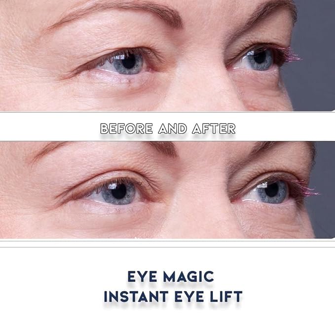 Combo Pack: 128 Eyelid Lift Strips - 64 Regular & 64 Large Sizes | Non-Surgical Eyelid Lift Solution for Natural Looking, Youthful Eyes - Made in the USA