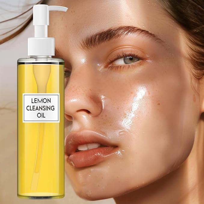 ENVISHA Lemon Deep Cleansing Oil, Oil Cleanser for Face, All Naturally Makeup Remover, Cleanses without Clogging Pores, All Skin Types, 7 FL.OZ