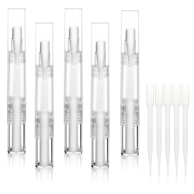 5 pack 5ml Transparent Twist