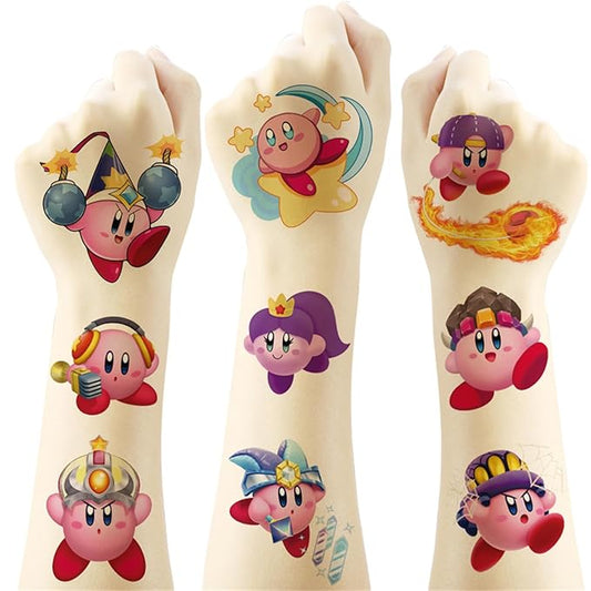 45pcs temporary kirby tattoos for