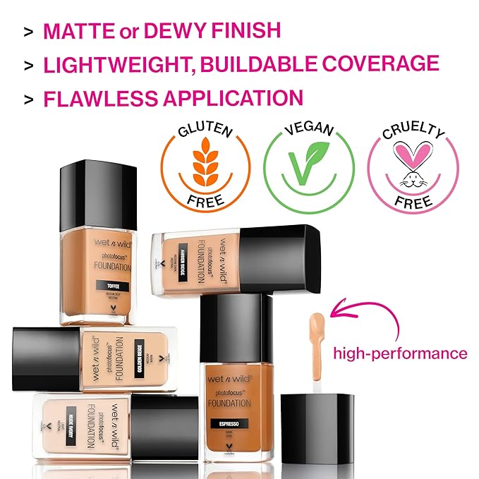 wet n wild Photo Focus Dewy Liquid Foundation Buff Bisque