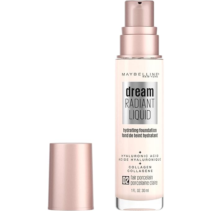 Maybelline Dream Radiant Liquid Medium Coverage Hydrating Makeup, 1 Count