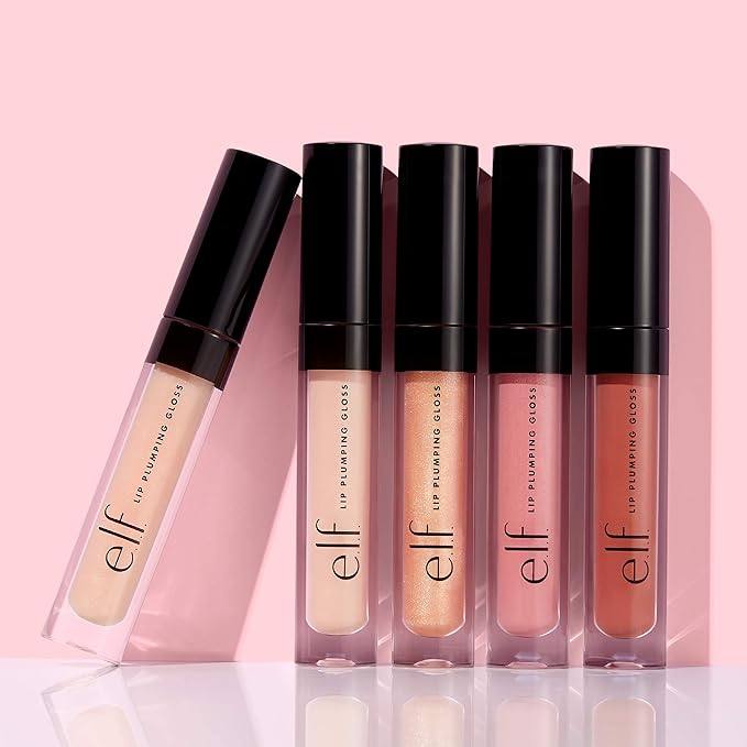 e.l.f. Lip Plumping Gloss, Hydrating, Nourishing, Invigorating, High-Shine, Lip