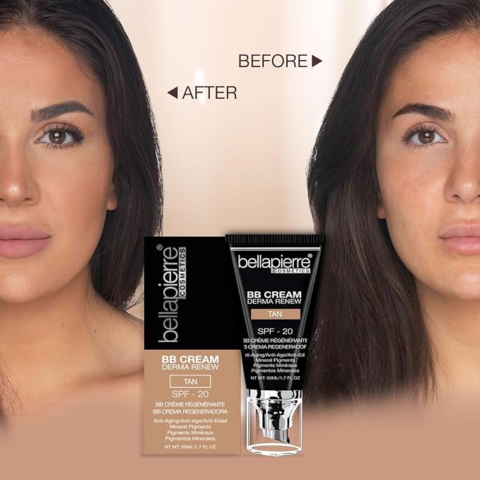 bellapierre BB Cream with SPF 20 - Tinted - Tan 7 Oz