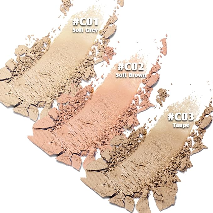 Contour Palette with Brush, Cream Contour Powder Palette