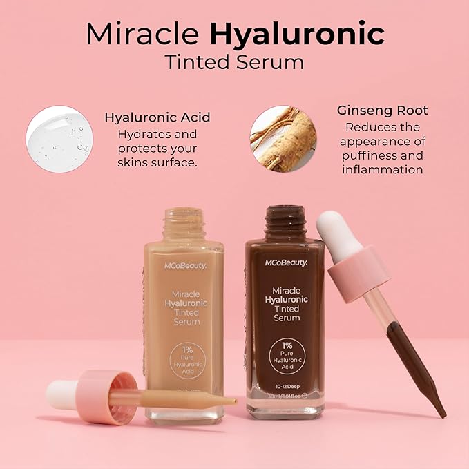 MCoBeauty Miracle Hyaluronic Tinted Serum, 0.5-2 Very Light, Free Cosmetics