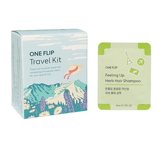 Travel Size Shampoo (10pcs), One Flip, Sample Size, Disposable, Hygienic, Korean Beauty Must Haves