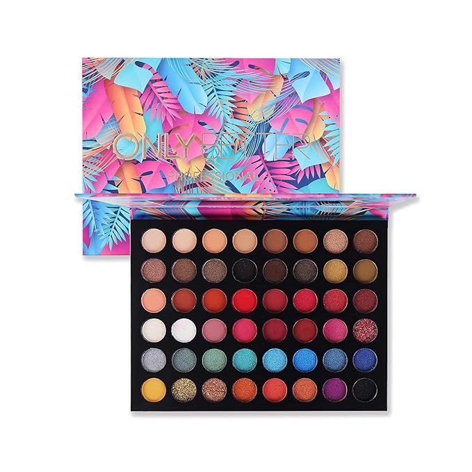 Eyeshadow Palette Glitter 48 Colors Bright Colorful Shimmer