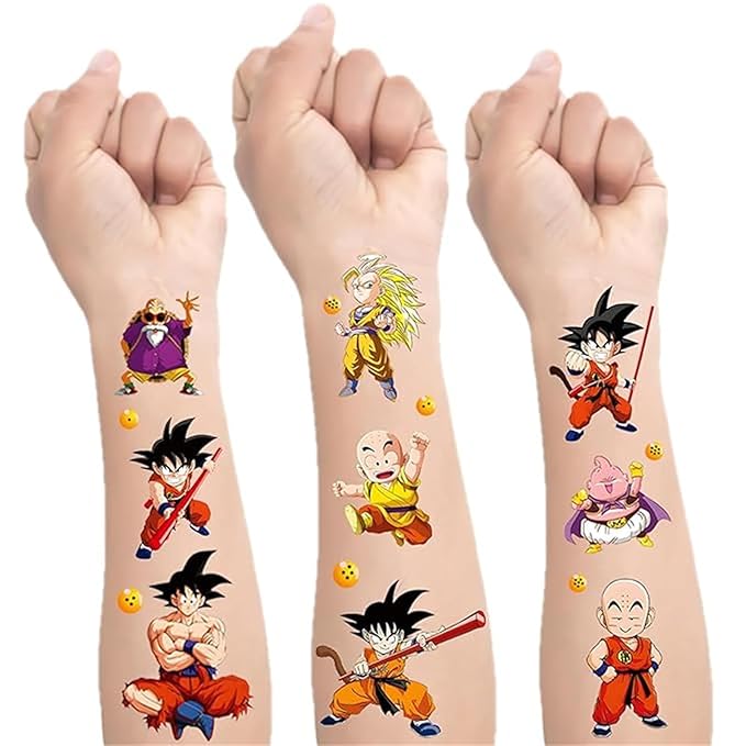 Dragon bal tattoos stickers for