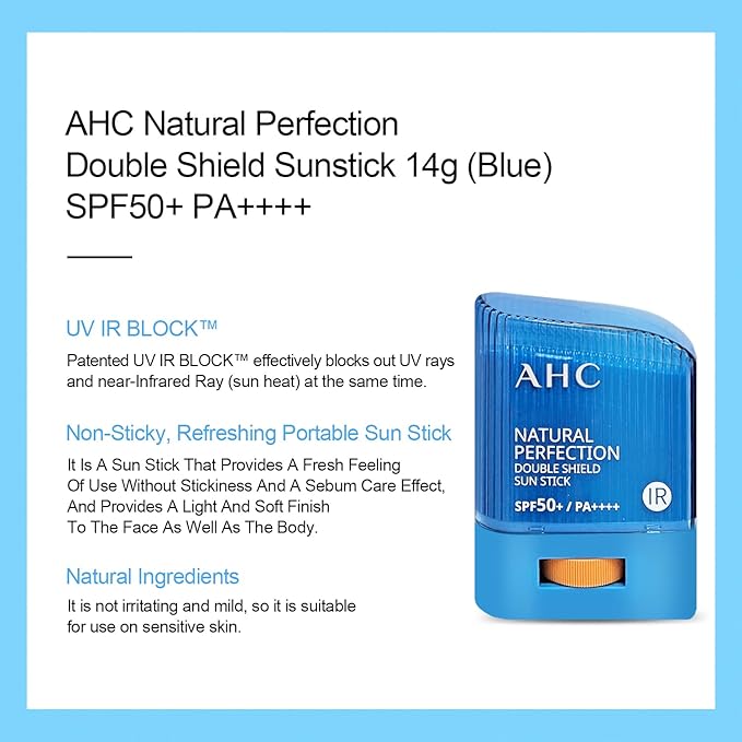 AHC Natural Perfection Double Shield Sunstick 14g (Blue)