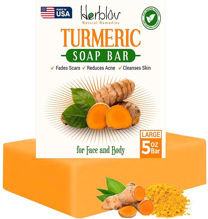 Natural Turmeric Soap Bar for Face 5oz