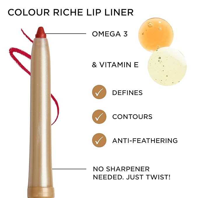 L’Oréal Paris Colour Riche Lip Liner Pencil, Creamy Lip 300 L