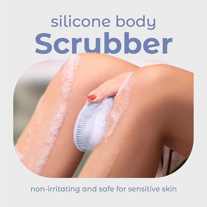 Mainbasics exfoliating silicone body scrubber