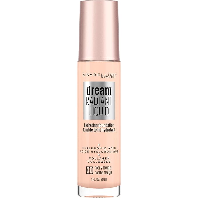 Maybelline Dream Radiant Liquid Medium Coverage Hydrating Makeup, 1 Count