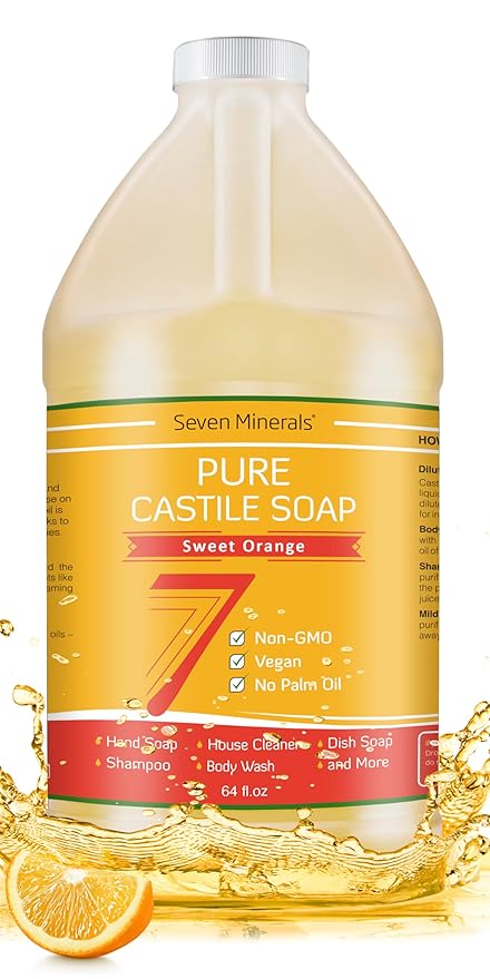 Pure Castile Soap, Sweet Orange -