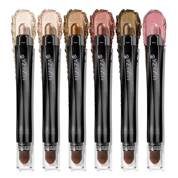 Neutral eyeshadow stick makeup set,