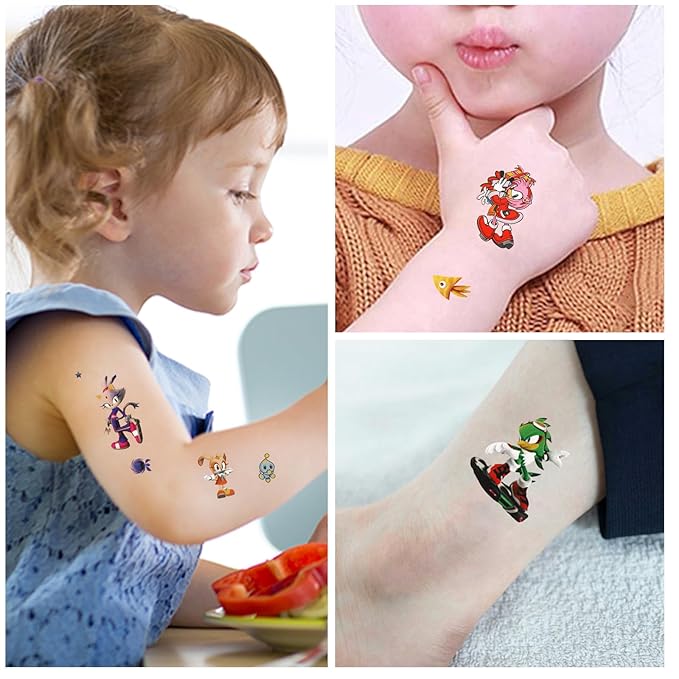 40pcs anime temporary tattoos for