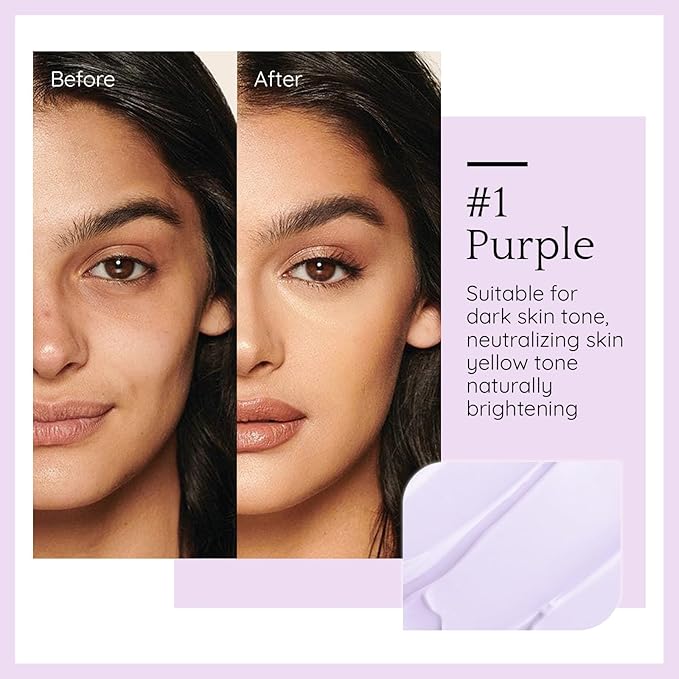 Purple Color Correcting Makeup Primer, Tinted Face Prime 30ML