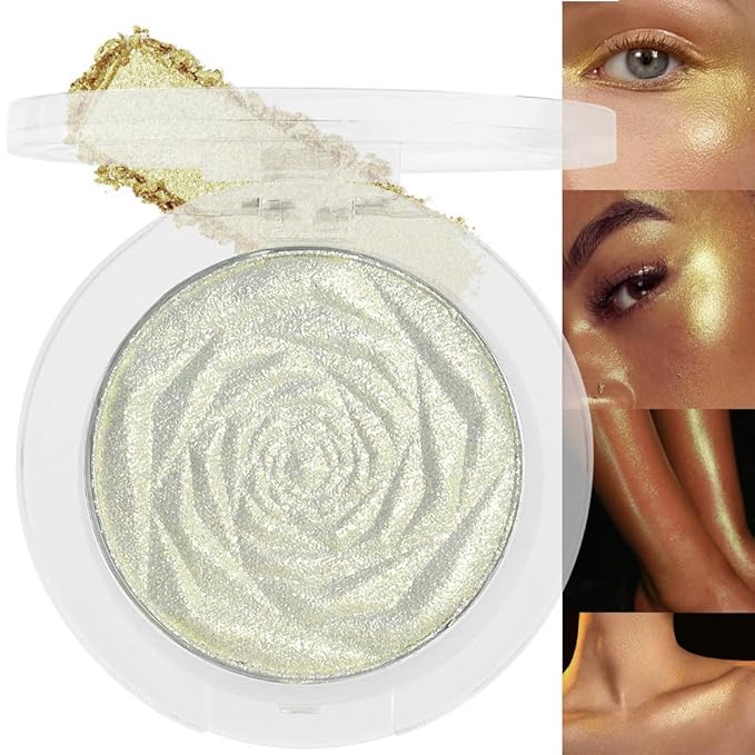 evpct Blonde Gold Face Highlighter Makeup Shimmer Glitter