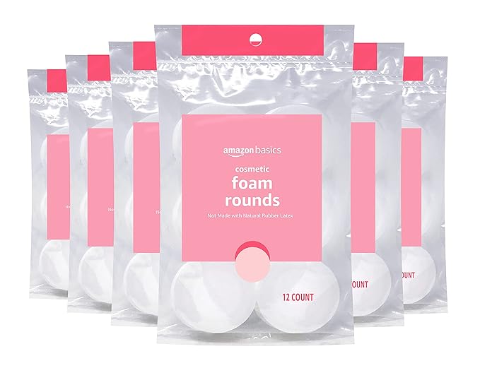 Amazon basics cosmetic foam rounds