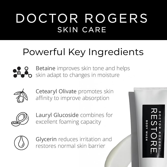 Doctor Rogers Hydrating Body Wash, Moisturizing 236 ml