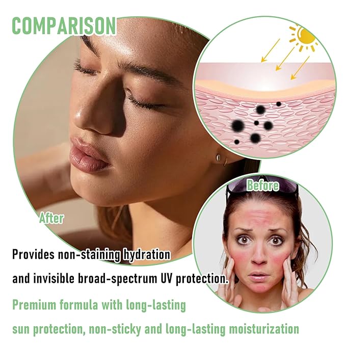 Face Sunscreen Stick SPF 50+,Matte Non-Greasy Sunscreen Stick Face,Moisturizing Sun Screen Stick for All Skin Types,Oil Control Long Lasting Sunscreen Face Stick