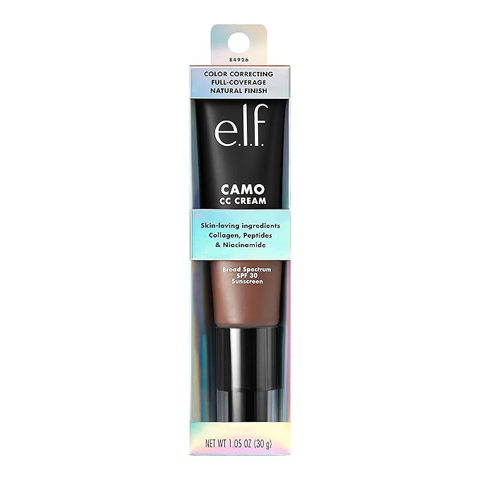 e.l.f. Camo CC Cream, Color Correcting Medium-To-Full Coverage C, (30g) 1.05 Oz