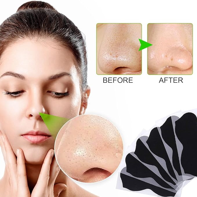 Blackhead Remover Strips,Remover Pore Strips (80pcs),Deep Cleansing Nose Strips,Removes Blackheads and Unclogs Pores,Tightens Pores, Blackhead Remover Strips For Women and Men