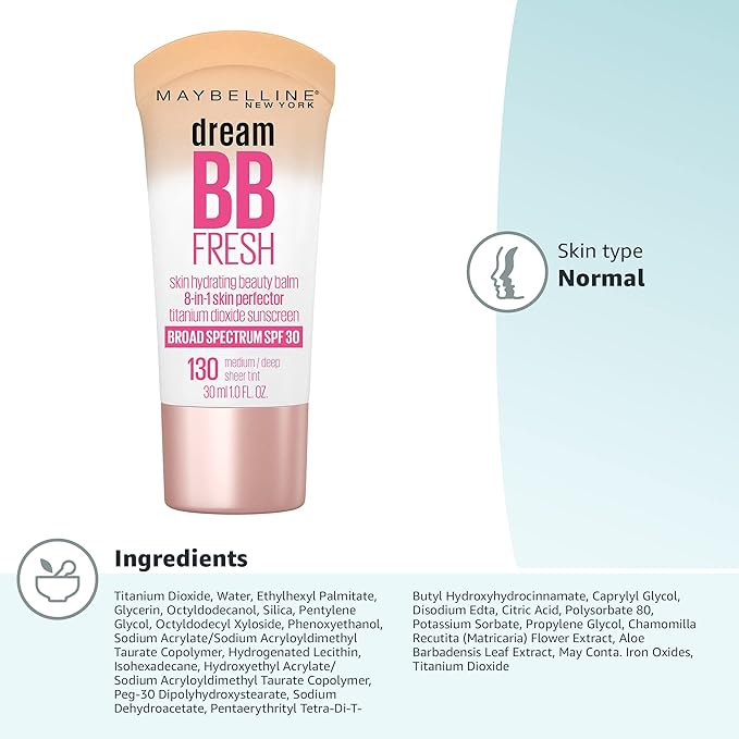 Maybelline Dream Fresh Skin Hydrating BB cream, 8-in-1 Fl Oz