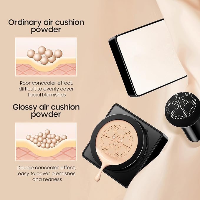 Air Cushion CC Cream Mushroom Head - Moisturizing Types (Natural)