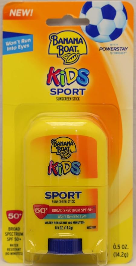 Banana Boat Spf#50+ Kids Sport Stick 0.5 Ounce (14ml) (3 Pack)