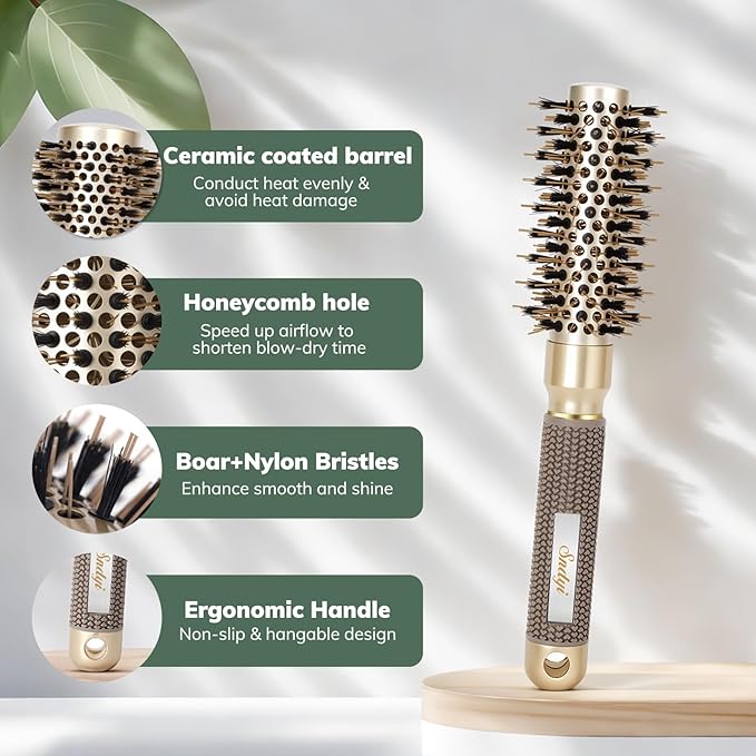 Round Brush for Blow Drying, Nano Thermal Ceramic