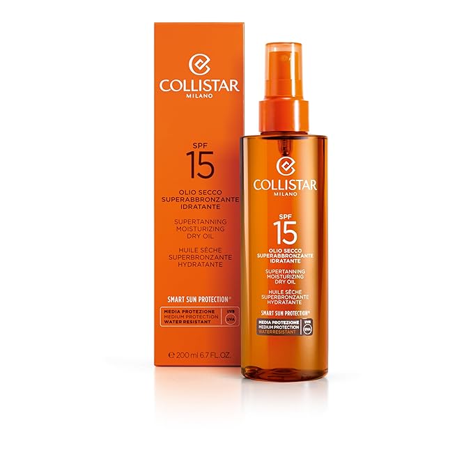 Collistar Speciale Abbronzatura Perfetta Olio Secco Superabbronzante Idratante 6.8oz (200ml) SPF15