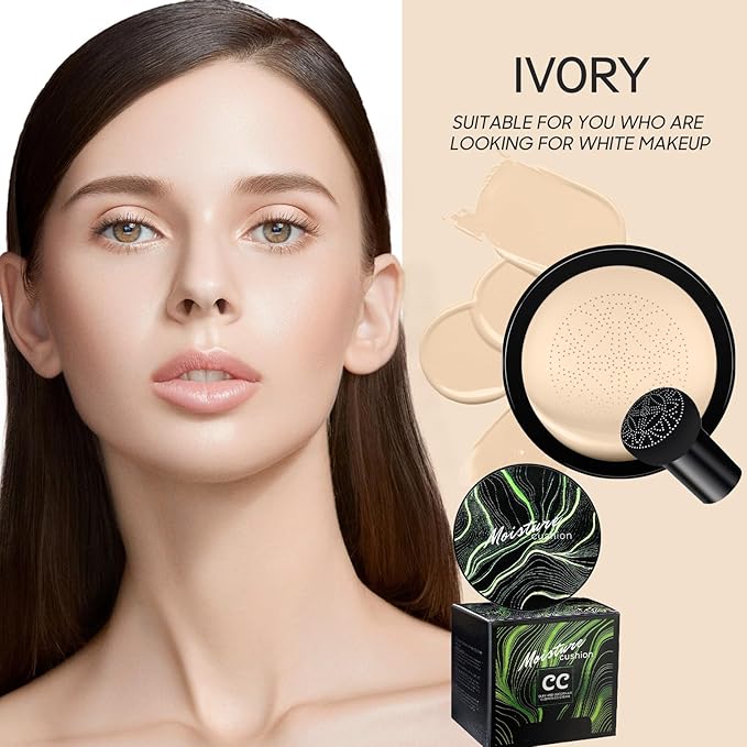 Mushroom Head Air Cushion CC Cream - BB Skin Types(Ivory)