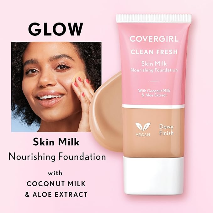 COVERGIRL Clean Fresh Skin Milk Foundation, Deep, 1 may vary)