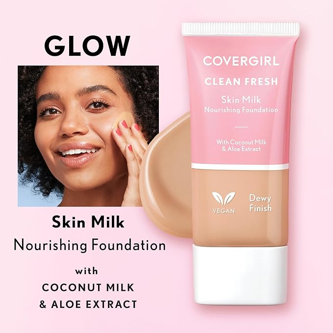 COVERGIRL, Clean Fresh Skin Milk Foundation, Deep/Dark, 1 may vary)