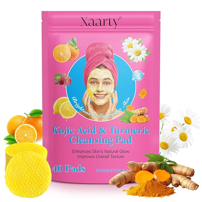 Turmeric kojic acid cleansing pads,