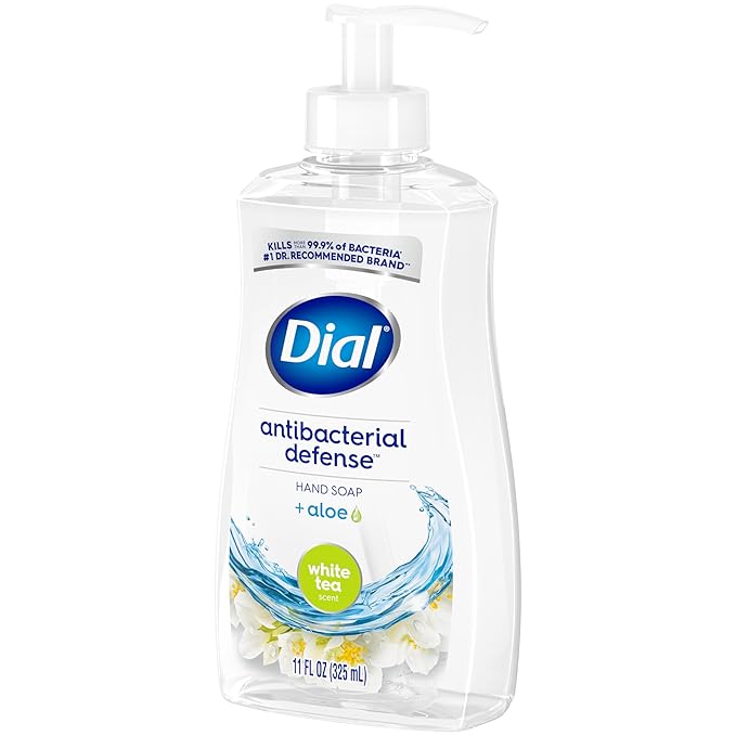 Dial Antibacterial Liquid Hand Soap, White