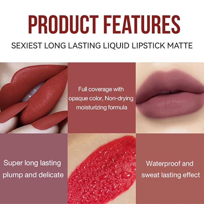 Liquid Matte Lipstick, Smudge Proof Lipstick, Nude Lipstick,