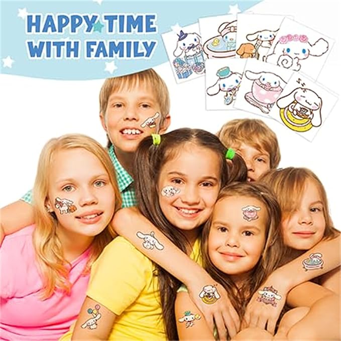 Cinnamorol tattoos stickers for kids,