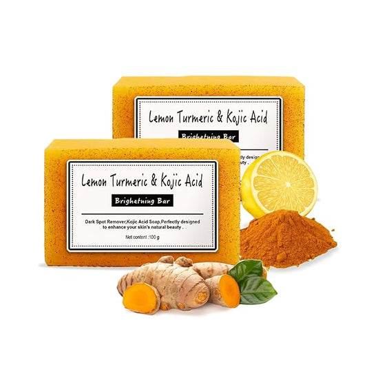 2PCS Lemon Turmeric & Refreshing Soap,