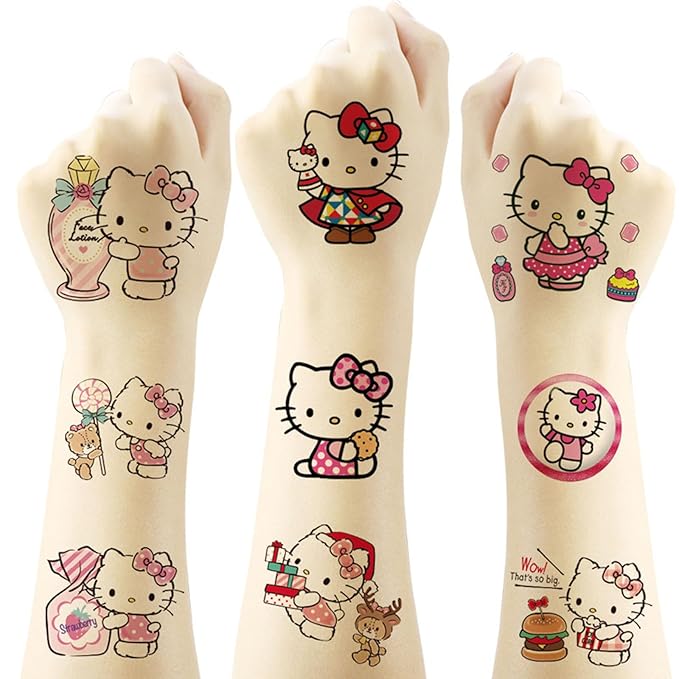 20pcs cute hello kitty temporary