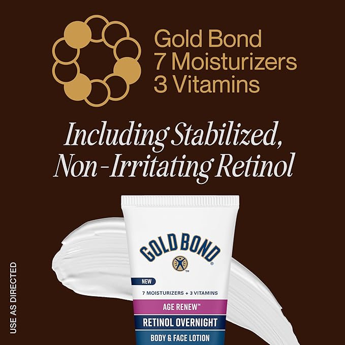 Gold Bond Age Renew Retinol Overnight Body & 7 oz